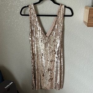 Audrey 3+1 - party Dress rose gold